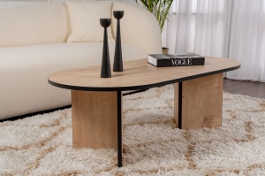 Masuta de cafea Model Sable, Stejar Safir/Negru