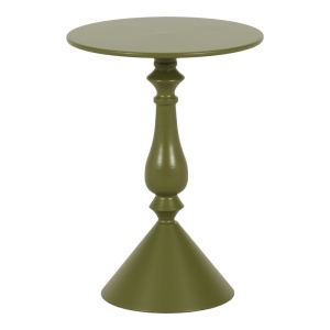 Măsuță laterală Lalou, verde măsliniu, 40x55 cm - Img 2