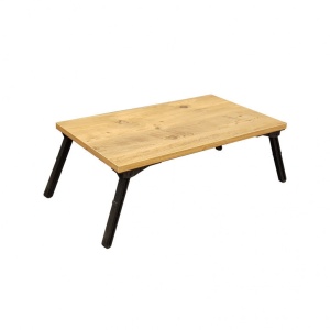 Masuta pentru Laptop Salvador, model Gusto, 60x24.5x35 cm, Pin atlantic/Negru - Img 4