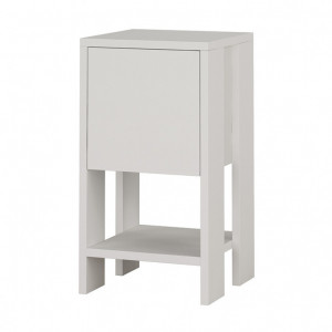 Noptiera Model Duke V2, Alb, 30x30x55cm - Img 1