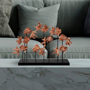 Obiect decorativ GOLDFISH Maro 42x28x10 cm - Img 3