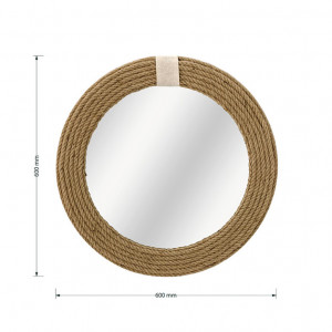 Oglinda de perete Rope 20767 Natural 60x2x60cm - Img 3