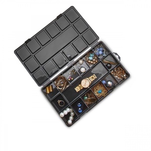 Organizator bijuterii Model Beckett, Negru, 26x15x3.5 cm - Img 3