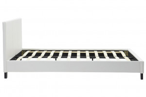 Pat dublu 150x200 cm Nevil 569 Alb mat - Img 5