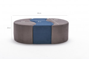 Pouf Alya, Mink Albastru - Img 6