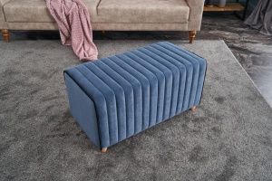 Pouffe Model Mabel, Albastru - Img 1