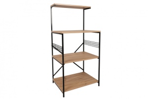 Raft Model Anemon, Negru/Pin, 60x45x124 cm - Img 11
