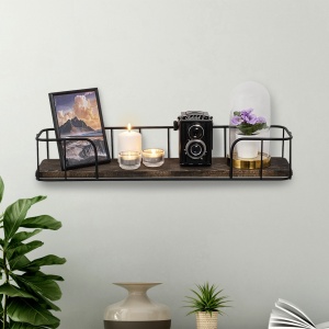 Raft Syringa Negru 60x10x15 cm - Img 2