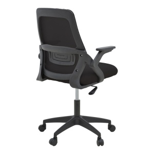Scaun birou Model Reji, Negru, 58x60x99 cm - Img 2
