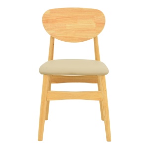 Scaun Cardith, natural/bej, 48x51x78 cm - Img 5