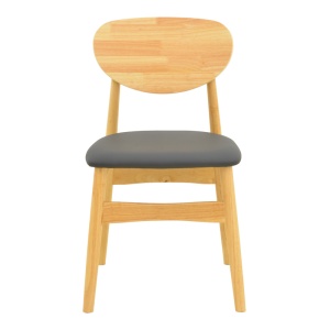 Scaun Cardith, natural/negru, 48x51x78 cm - Img 5