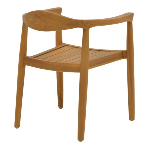Scaun cu Brate Model Ganny, Natur, 59x56x71 cm - Img 2