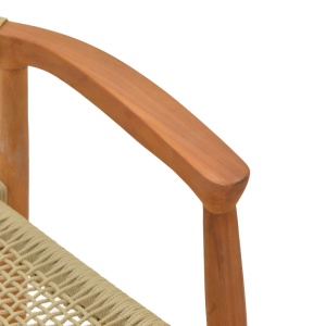Scaun cu Brate Model Ganny, Natur, 61x58x71 cm - Img 8
