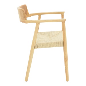 Scaun cu Brate Model Jojene, Natur, 58x54x79 cm - Img 3