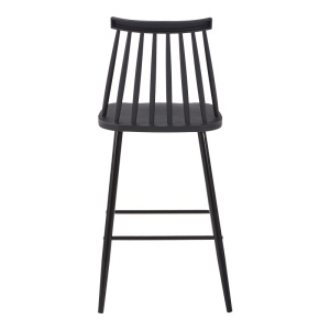 Scaun de bar Aurora I, negru, 42x47x99 cm - Img 4
