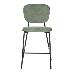 Scaun de bar Cathair, verde/negru, 48x54x100 cm - Img 4