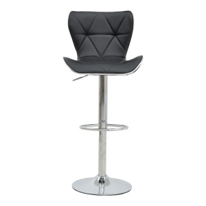 Scaun de bar Jorine, negru, 53x44x114 cm - Img 5