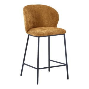Scaun de bar Karg, maro camel, 49x46x93 cm