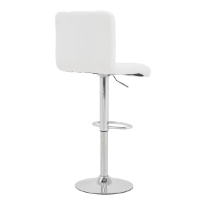 Scaun de bar Remina, alb, 44x44x112 cm - Img 2