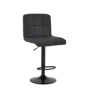Scaun de bar Remina V1, negru, 44x44x112 cm - Img 3