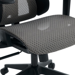 Scaun de birou ErgoFlow, negru/gri, 73x64x112-135 cm - Img 10