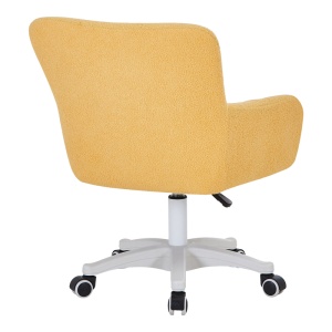 Scaun de birou Givole, galben, 55x55x75-84 cm - Img 2