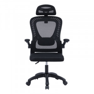 Scaun de birou manager Delilah plasa negru - Img 4