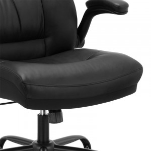 Scaun de birou manager Stellar piele ecologica negru - Img 6