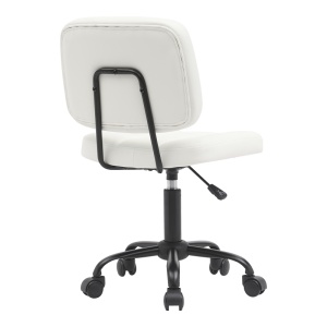 Scaun de birou Sedia, alb, 50x50x75-85 cm - Img 2