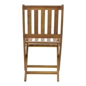 Scaun de exterior, Model Elijie, culoare natural, lemn masiv de salcam, 45x62x90 cm - Img 13