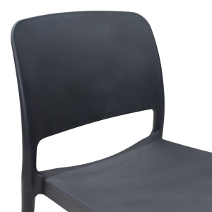 Scaun de Gradina Fenxy, negru, 38x42x77 cm - Img 5