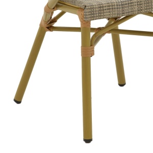 Scaun de grădină Isaia Gri 57x57x83 cm - Img 6
