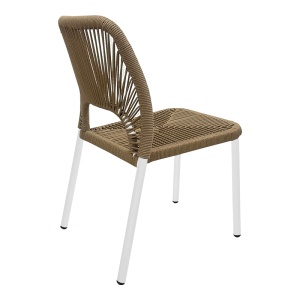 Scaun de Gradina Model Norture, Natural/Alb, 45x63x82 cm - Img 2