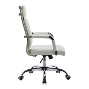 Scaun directorial Mavel, alb, 55x62x100-110 cm - Img 4
