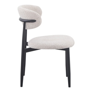 Scaun Folegio, crem/negru, 50x57x79.5 cm - Img 3