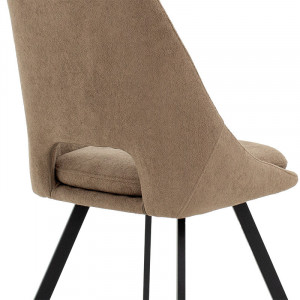 Scaun Initiate boucle material textil maro - picior negru - Img 7