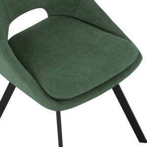 Scaun Initiate, verde/negru, 48x57x85 cm - Img 7