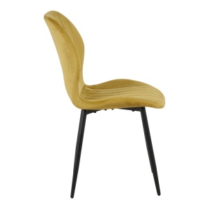 Scaun Jelour, galben/negru, 46.5x60x84 cm - Img 3