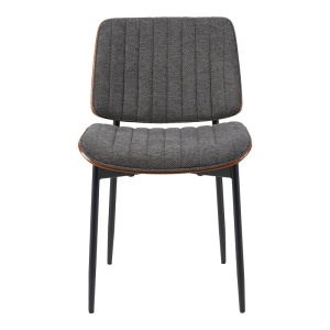 Scaun Kathy, gri/nuc, 51x58x81 cm - Img 4
