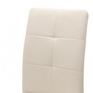 Scaun Model Ariadne, Alb/Crom, 43x63x96 cm - Img 5