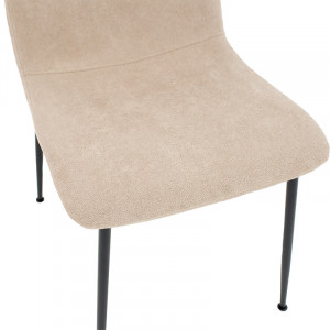 Scaun Model Gratify, Ecru/Negru, 44x58x81 cm - Img 6