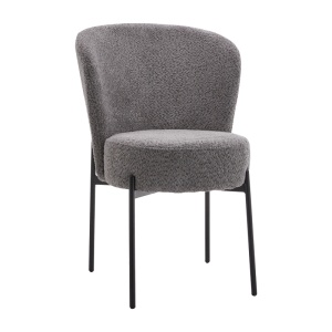 Scaun Model Houlian, Antracit/Negru, 46x66x89 cm