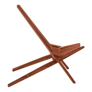 Scaun Model lounge, Natur, 101x63x80 cm - Img 3