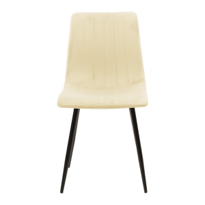 Scaun Model Noor, Bej/Negru , 44x53x86 cm - Img 4