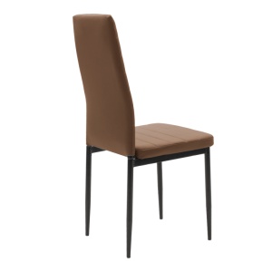 Scaun Model Parker, Cappuccino/Negru, 42x48x98 cm - Img 2