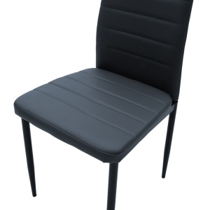 Scaun Model Parker, Gri inchis/Negru, 42x48x98 cm - Img 6