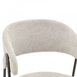 Scaun Model Rachele, Gri/Negru, 52x53x83 cm - Img 6