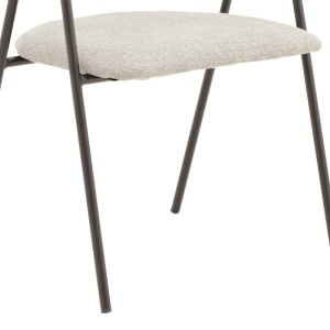 Scaun Model Rachele, Gri/Negru, 52x53x83 cm - Img 9