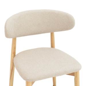 Scaun Model Ubene, Natur/Bej, 46x58x79 cm - Img 6