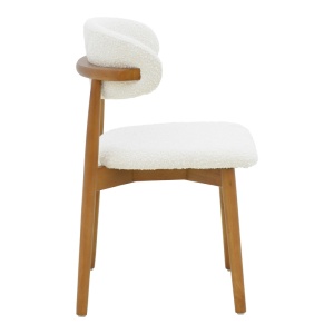 Scaun Model Ubene, Nuc/Alb, 51x56x79 cm - Img 3